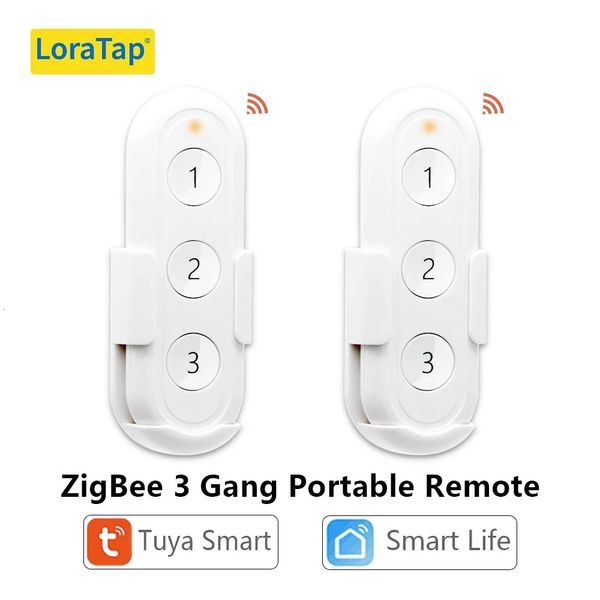 Switches Acessórios Tuya Smart Life ZigBee 30 3 Gangs Remote Zigbee Hub Necessário Sem limite para controlar o dispositivo doméstico Switch sem fio 231202