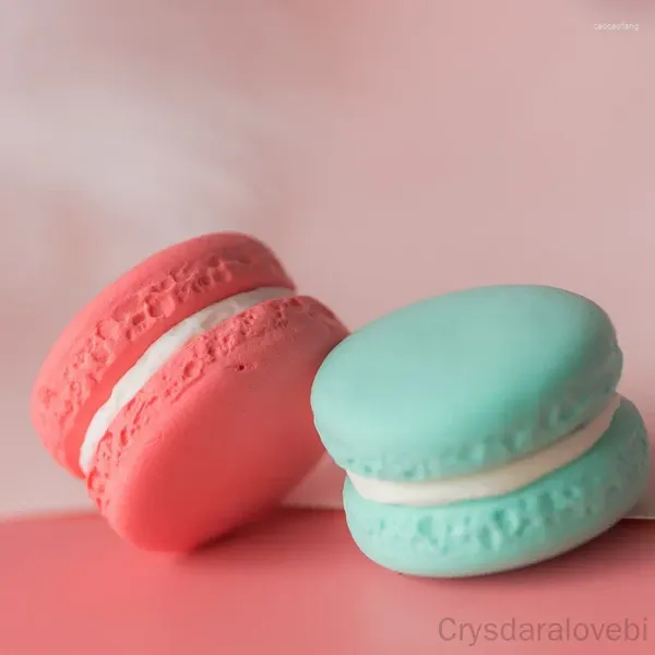 Flores decorativas simulação média macaron modelo tiro adereços casamento sobremesa mesa bolo decoração aprendizagem precoce molde