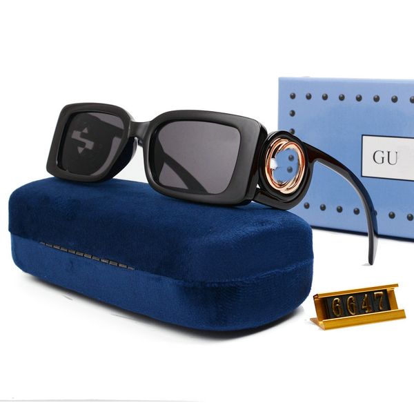 Senhoras Designers Óculos de Sol Laranja Caixa de Presente Óculos Moda Marca de Luxo Óculos de Sol Lentes de Substituição Charme Mulheres Homens Unissex Modelo Viagem Guarda-chuva G6647