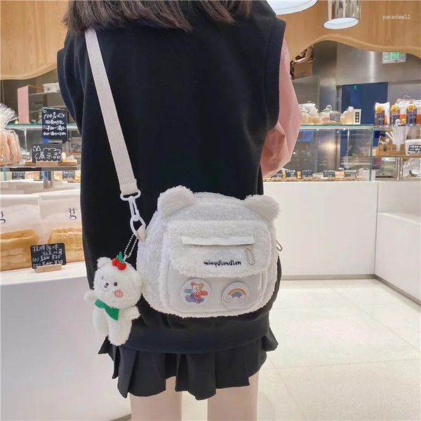 Abendtaschen Japanische Frauen Ins Niedliche Kleine Umhängetasche Weibliche Cartoon Crossbody Mädchen Student Plüsch Handy