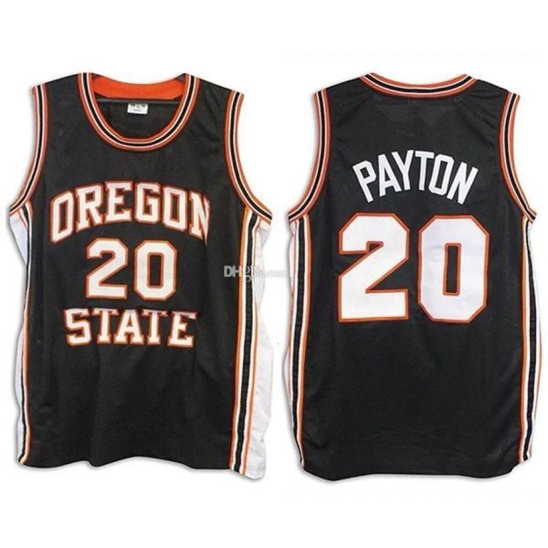 Nikivip # 20 Gary Payton Oregon State Beavers College Retro Classic Basketball Jersey Mens Ed Personalizado Número e Nome Jerseys