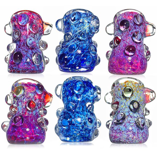 geblasene Glashammerrohre einzigartige Handrohre Girly Löffel Rohre Rauchen Glasrohre Glastrohr mit Kohlenhydrat -Rohrleitungsstücken zum Rauchen von Handpipe