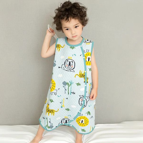 Schlafsäcke Baby Schlafsack Kinder Weste Sommer Nacht Kleidung Infant Junge Sack Kleinkind Bettwäsche Nachtwäsche Für Kinder Pyjamas Mädchen Overall 231202