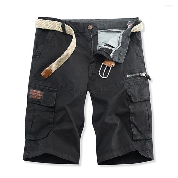 Shorts masculinos ao ar livre urbano militar tático para homens à prova dwaterproof água resistente ao desgaste carga multi bolso plus size caminhadas calças curtas