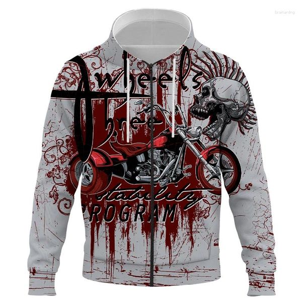 Hoodies masculinos casual crânio sweatshirts 3d impresso homens mulheres crianças zíper manga longa pulôver streetwear menino menina crianças jacke