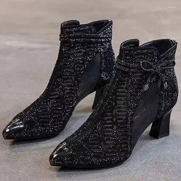 Scarpe eleganti da donna sexy scarpe a punta tacchi alti bling stivali freddi e grossi sandali pompe estive alla moda per feste