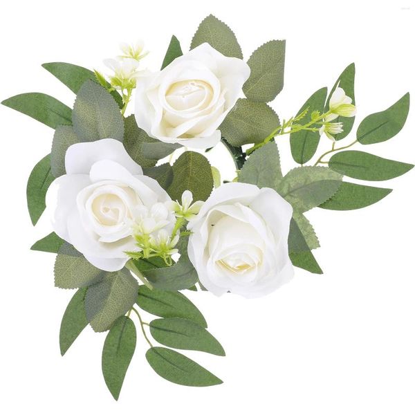 Dekorative Blumen, Kerzenständer, Girlande, künstliche Blumen, Ringe, Hochzeitskranz, Tischdekoration