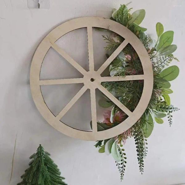 Flores decorativas planta grinalda cor vibrante simulação flor artificial design realista para porta da frente pingente uma roda de beleza primavera