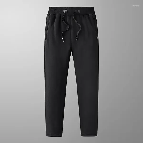 Pantaloni da uomo 2023 Inverno Caldo di Spessore Pantaloni Della Tuta Da Uomo Pantaloni Abbigliamento Sportivo Nero Grigio Casual Pista Più Il Formato 6XL 7XL 8XL