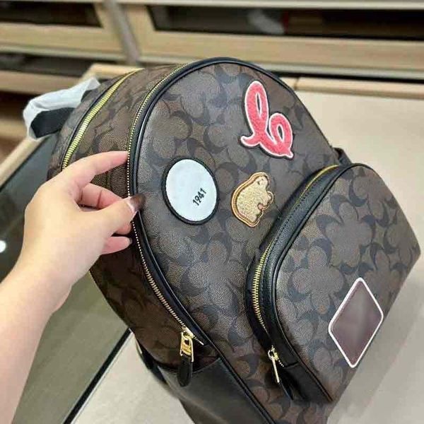 Designer clássico mochila de couro ombro alta qualidade das mulheres pequena mochila preta moda padrão floral saco do mensageiro bolsa viagem 785