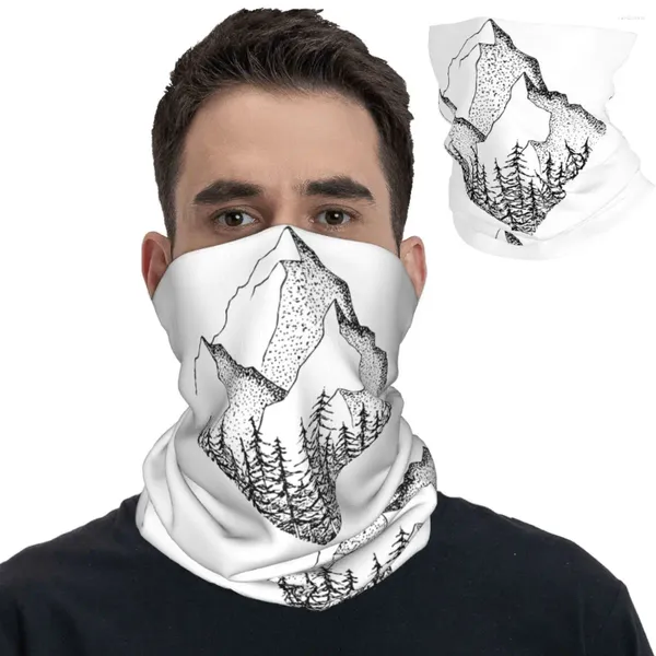 Sciarpe La gamma Diamond Bandana Ghetta per il collo Stampata Montagne Parchi escursionistici Maschera Sciarpa Multiuso Ciclismo Sport all'aria aperta Unisex