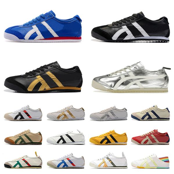 Asics Gel Running Shoes Woman Luxury Brand Trainers Asic Onitsukas Tiger Mexico 66 Vintage Black White【Code ：L】Gold Silver Mens Womens Designer Sneakers