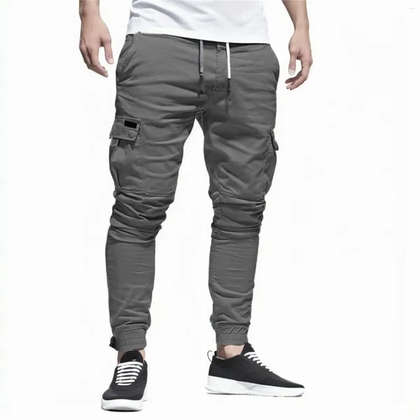 Männer Hosen Jogginghose Hose Casual Farbe Mode Sport Lose Kordelzug Verband Business Hosen Für Männer