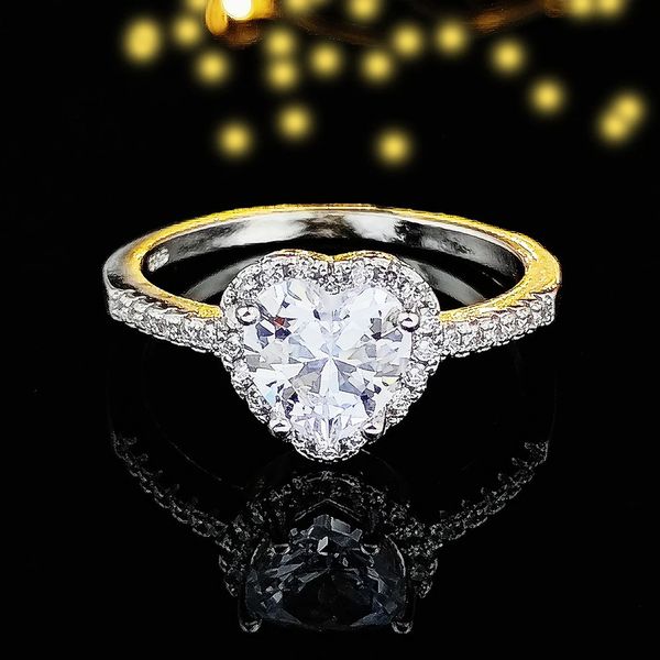 Кольца-кластеры 2023 в форме сердца, розовое, серебристое, милое модное кольцо-обещание, женское праздничное кольцо, подарок на палец, бесплатная доставка, корейский R1707 231204