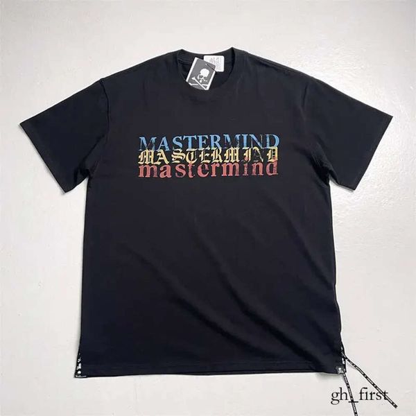 Mastermind Japan Mens T Shirt Fashion Brand Uomo Teschio Sanscrito Stampato MMJ T-shirt allentata Designer Top in cotone Uomo Top Hiphop Streetwear 190