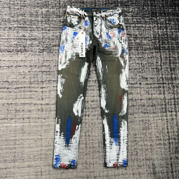 Джинсы мужские ФИОЛЕТОВЫЕ джинсы Antiaging Slim Fit PU2023900 Размер 30-32-34-36-38
