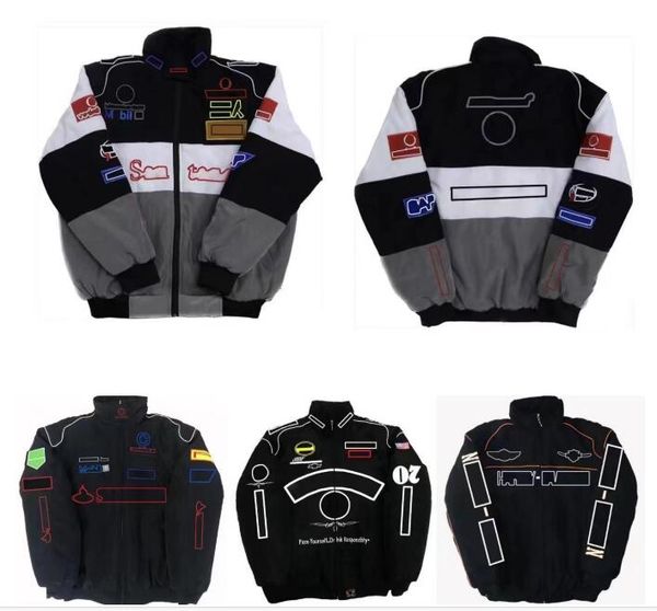 Giacca imbottita in cotone con logo ricamato della squadra autunno/inverno F1