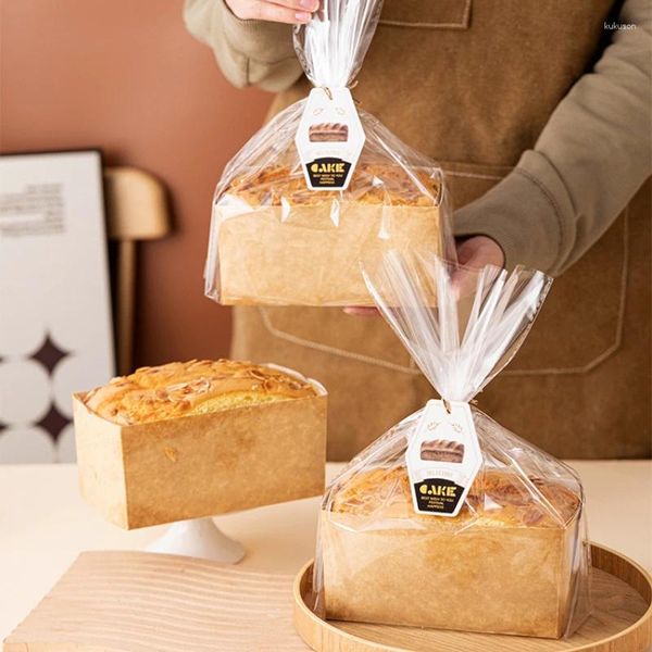 Confezione regalo Porta carta per torta Pane tostato usa e getta Cuscino profumato Borsa per imballaggio per toast Stampo resistente alle alte temperature
