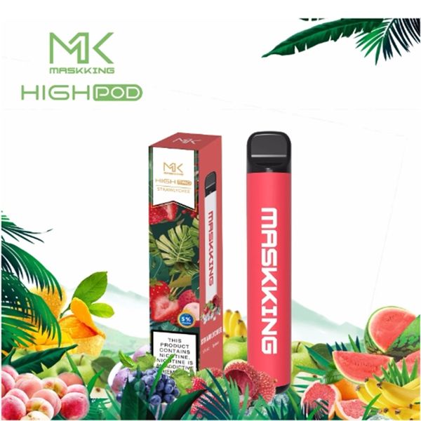 Original Maskking Pro 1000 Puffs Descartáveis E Cigarros Vape Pen Starter Kit 3.5ml Pod 650mAh Bateria China Autêntico Vapers Atacado Desechables