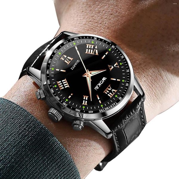 Наручные часы Деловые кварцевые часы с указателем, устойчивые к царапинам наручные часы для парня, подарок на день рождения