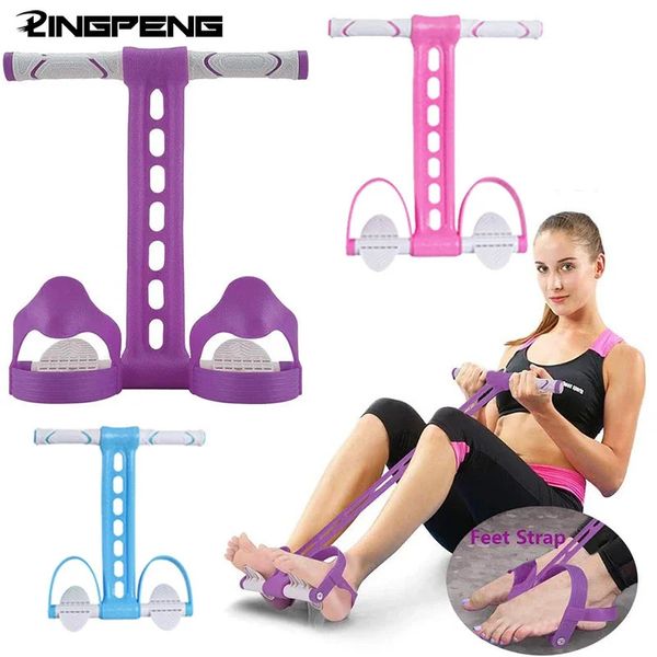 Ab Rollers Fitness Situp Assist Rope Latex Pedal Resistance Band Übung für Muskeltraining Gym Equipmen 231104