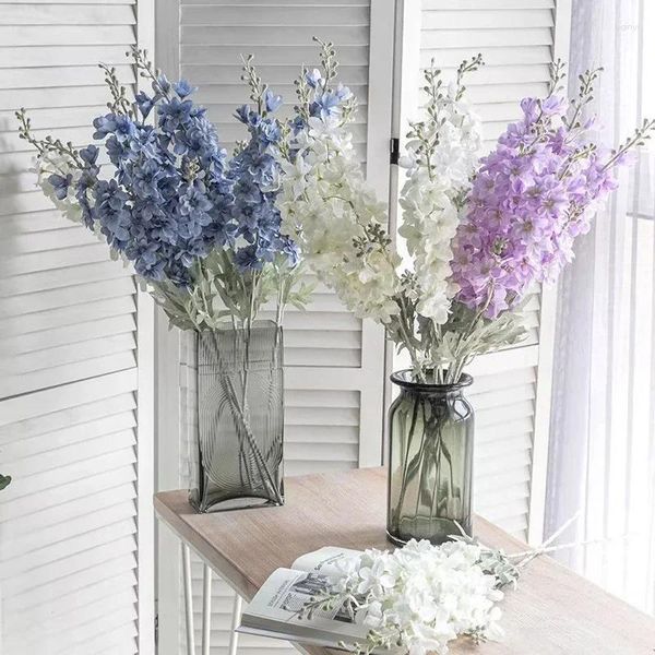 Dekorative Blumen Hyazinthe Künstliche Blume DIY Blumenstrauß Zubehör Hochzeit Party Dekor Hausgarten Büro Tischdekoration
