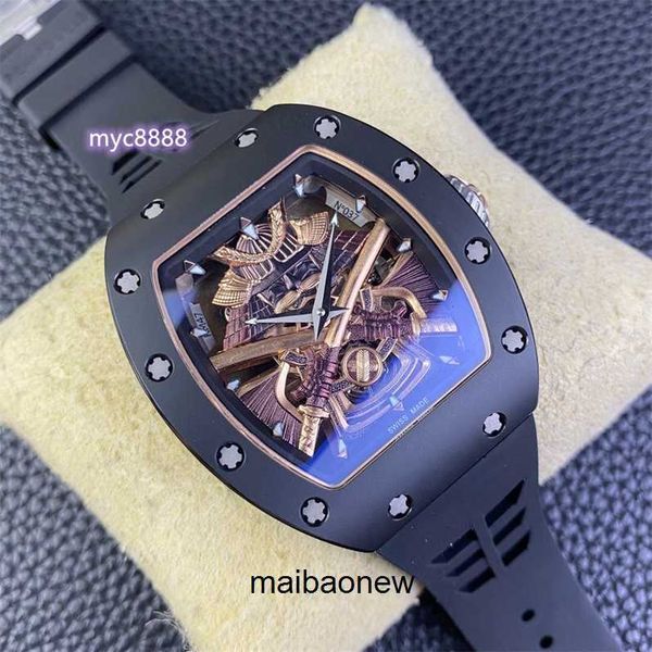 Otomatik Saat N Fabrika İsviçre İzle ZF Fabrika Tourbillon Otomatik Hareket YS Fabrika RM47 YRNMF ile Orijinal OnePiece Tourbillon Hareketi