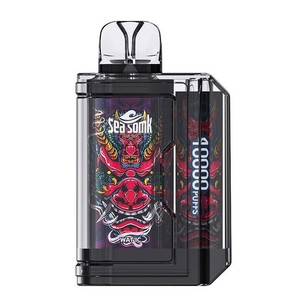 Original SEASOMK Crystal Puff 10000 Einweg-Vape 0% 2% 5% E-Zigarette Typ-C wiederaufladbarer Batterie-Vape-Stift 15 ml Kapazität Gerätepod 12 Geschmacksriegel im Vergleich zu ELF BOX Puff 12k 14k