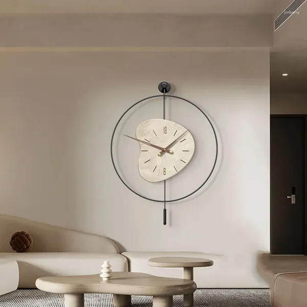 Wanduhren London Leuchtende Uhr Digitaler Mechanismus Ungewöhnliche Modeuhr Pendel Minimalistisch Relogio De Parede Room Decorarion