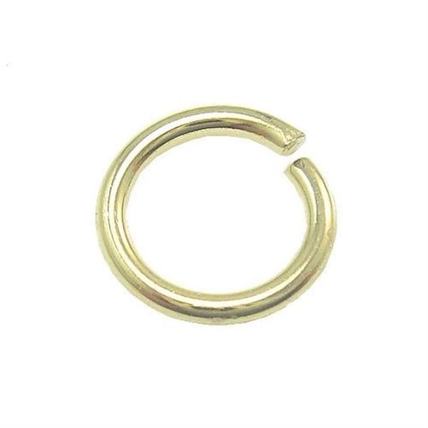 100 pz / lotto argento sterling 925 placcato oro anello di salto aperto anelli spaccati accessorio per gioielli artigianali fai da te W5009 220c