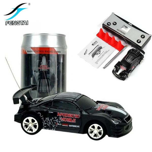 Auto elettrica RC Lattine multicolori Mini velocità auto sportiva telecomando radiocomando RC racer mini veicolo da corsa giocattolo regalo per bambini 231204