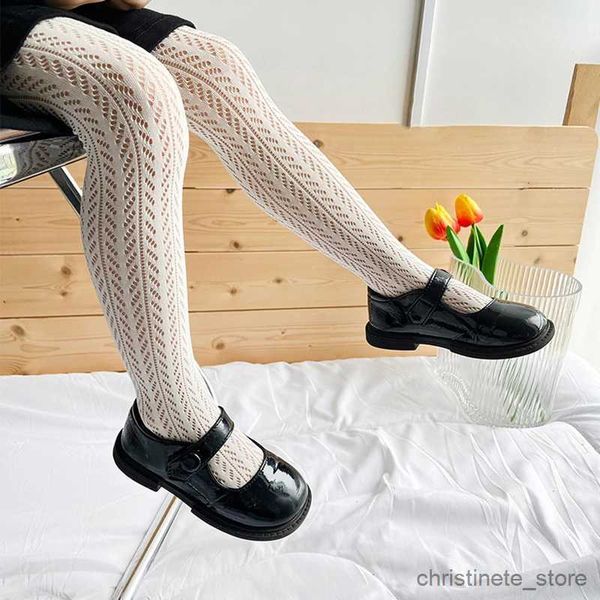 Çocuk Çoraplar Yaz Mesh İnce Pamuk Ağı Çorap Sevimli Vintage Kore Beyaz Fishnet Lolita Taytlar Çocuklar İçin Külotlu Çekme