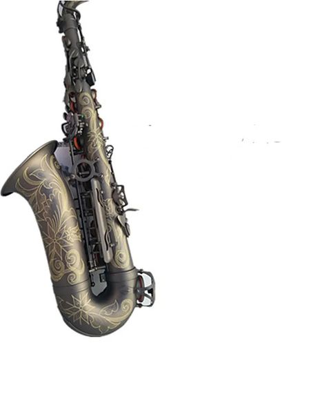 Saxofone Alto Preto EbTune Instrumento Musical A-992 Saxofone Alto com Bocal. Reed. Pescoço. Caso frete grátis