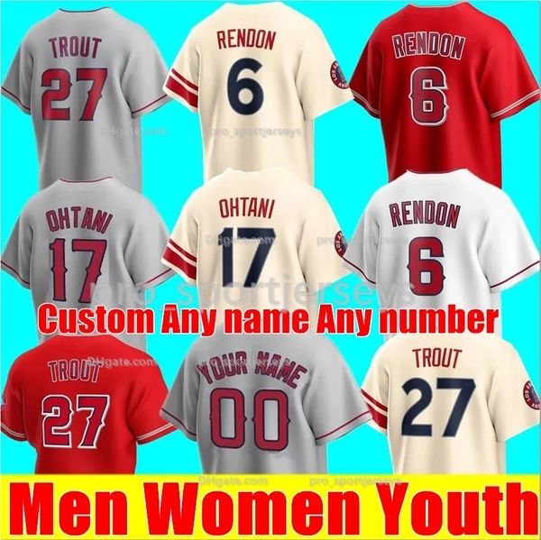 2023 New Los Men Women Youth Mike Trout Shohei Ohtani Jersey Angeles Anthony Rendon Baseball Jo Adell Jared Walsh David Fletcher Angels Jack Mayfield Phil Gosselin