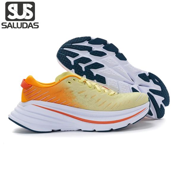 Scarpe eleganti SALUDAS Running Men Bondi X Outdoor Trail Suola spessa Ammortizzazione elastica Coppia Casual Tennis Sneakers 231204