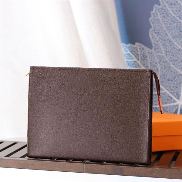 2023 Borsa da viaggio da toilette Borsa da donna Designer Fashion Cosmetic Bag 26cm Borsa modello Canvas Leather Impermeabile M47542244Y