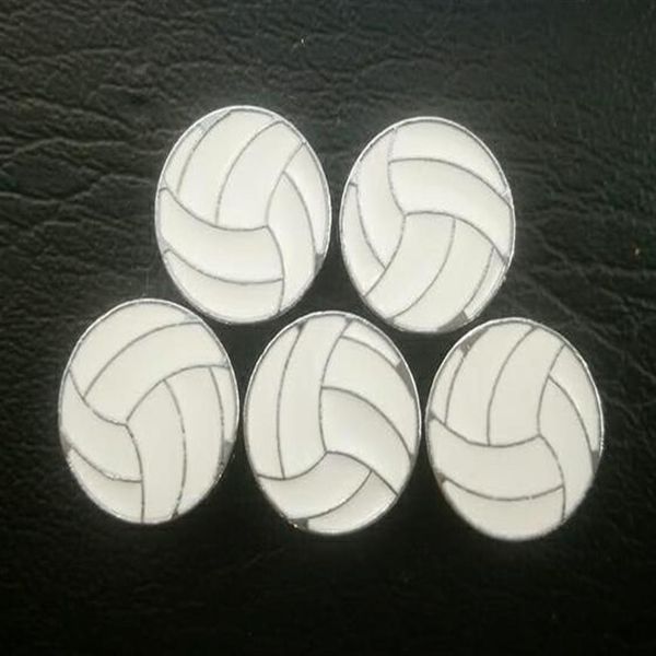 100 pçs / lote 8mm voleibol esporte slide charme apto para 8mm diy pulseira de couro moda jóiass280q