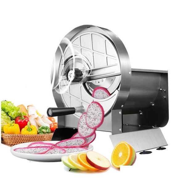 Obst Gemüse Werkzeuge Kommerzielle Slicer Edelstahl Kartoffel Zwiebel 0 0,5Dicke Einstellbare Manuelle Cutter Kohl Shredder 230715 D Dhimw