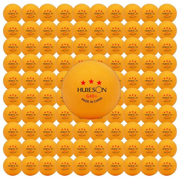 Мячи для настольного тенниса Huieson G40 3 Stars 40 Материал ABS Высокая эластичность и долговечность для тренировок Пинг-понг 50 В упаковке 100 шт. 231204