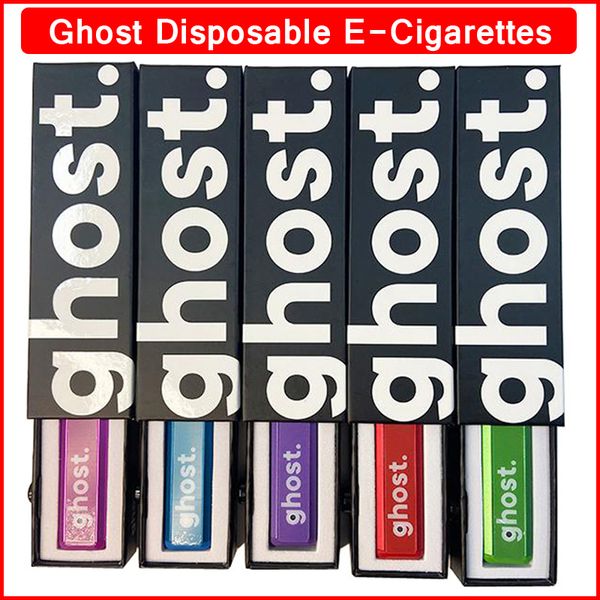 Электронные сигареты Ghost Vape Pen Ручка-испаритель Перезаряжаемая живая смола 1000 мг 1,0 мл 280 мАч Пустые капсулы Одноразовая ручка для вейпа с упаковкой 10 штаммов