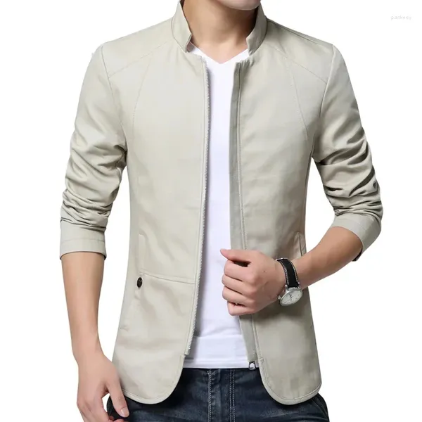 Jaquetas masculinas Tops Masculino Business Blazer Homens Casual Moda Mens Terno Casacos de Algodão Slim Fit Windbreaker Jacket Homem