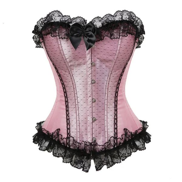 Outras calcinhas meninas rosa cetim renda guarnição overbust espartilho dançarina showgirl barlesque espartilhos e bustiers lingerie tops cintura cincher vermelho 6xl 231204