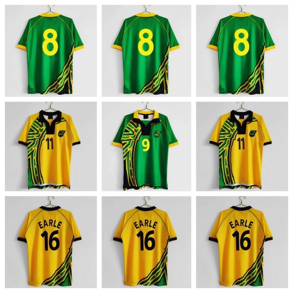 97/98 Jamaica Jerseys de futebol retro Reggae Boyz GARDNER SINCLAIR BROWN DAWES SIMPSON CARGILL Whitmore Earle Powell GAYLE WILLIAMS BOYD 1998 camisas de futebol