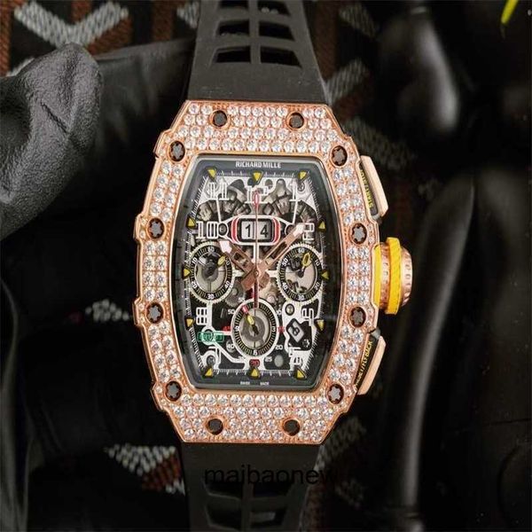 n Factory Swiss Watch Richarsmille Zf Factory Tourbillon Automatikwerk Fantastic Diamond Luxury Super Style Male Wrist Watches Rm11 Rm1103 De YWFHM