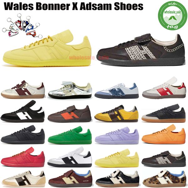 2023 Wales Bonner Повседневная обувь Pharrell Humanrace Модельер Мужские женские кроссовки Fox Brown Core Черные кремово-белые темно-коричневые кроссовки