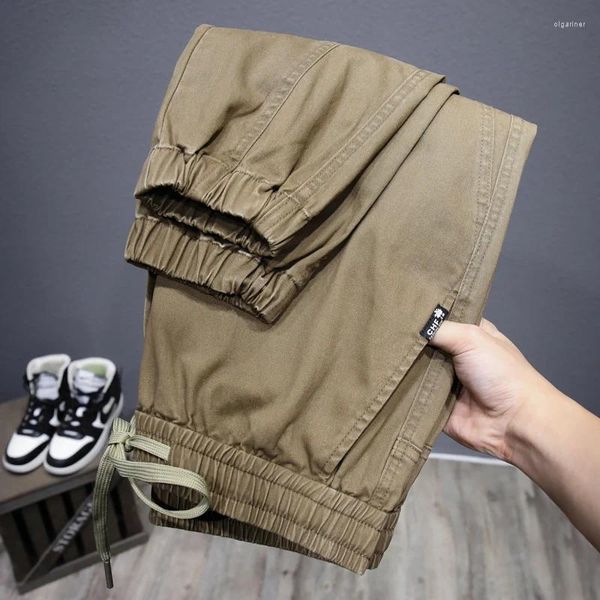 Мужские брюки Весна Мужчины Drawstring Jogger Harem Cargo Хип-хоп Уличная одежда Спортивные штаны Harajuku Повседневная мода Тактические брюки размера плюс