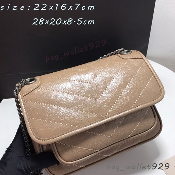 Bolsa cruzada Bolsas de hombro Diseñadores Mujer Crossbody para mujeres Bolsas de diseñador baratas Cadena de astilla 5A 22-28 Bolsa de cuero genuino Ocasión social Lujos Diseñador Monedero