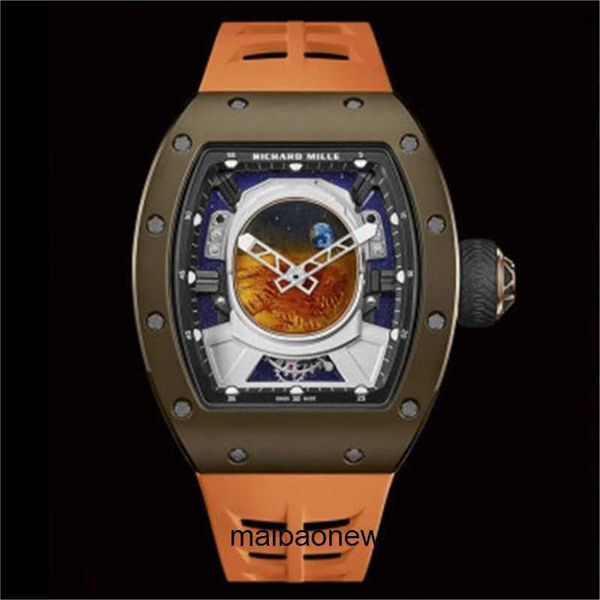 Herren-Designer- und Damen-Armbanduhren, Schweizer Top-Armbanduhren, Serie Rm5205, Astronauten-Schwungrad, Titanlegierung, Emaille, limitiert auf 30 YZKOI