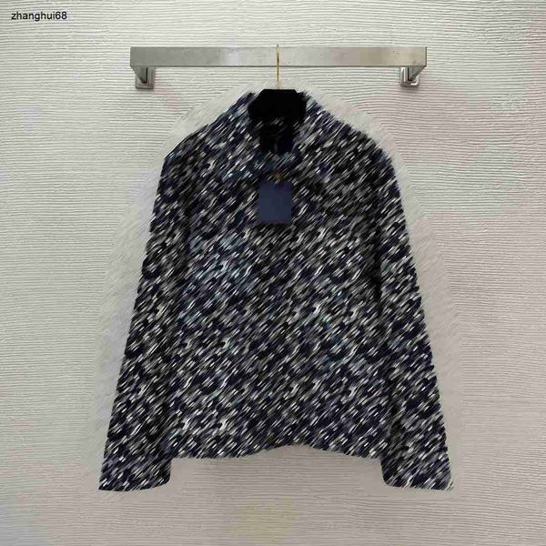 Designer feminino casaco de manga longa casaco inverno moda carta padrão marca alta qualidade turndown colarinho jaqueta dezembro 02 novo