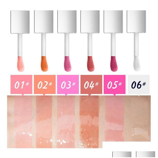 Lipgloss-Gelee, Farbwechselöl, Pflaume, feuchtigkeitsspendend, Kristallwasser, Licht, sexy, prall, nährende, leuchtende Lippen, Make-up, Kosmetik, Tropfen, Deliv Dhdih